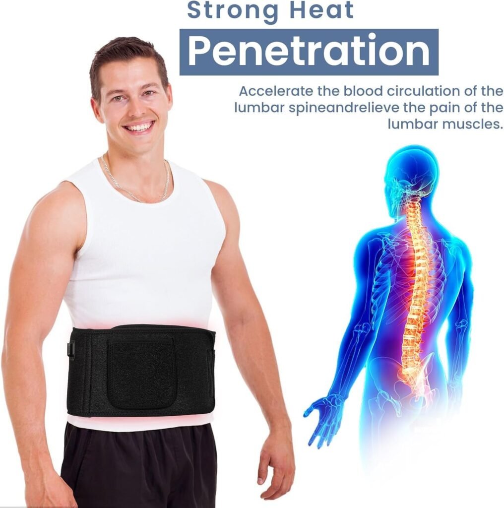 Adrxmexna Red Light Therapy Belt - Near Infrared Light Therapy  Red Light Therapy for Body, Relaxing Muscle, Inflammation, Improve Circulation - Infrared Therapy