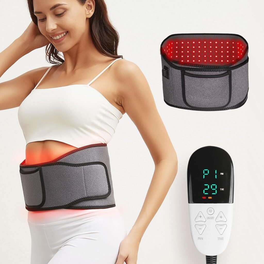 Headot Red Light Therapy Belt for Body, Men and Women Gift,100 LEDs,5Gears 9Timers Remote Control, 660nm850nm Infrared Light Therapy for Back, Waist, Muscle Pain Relief