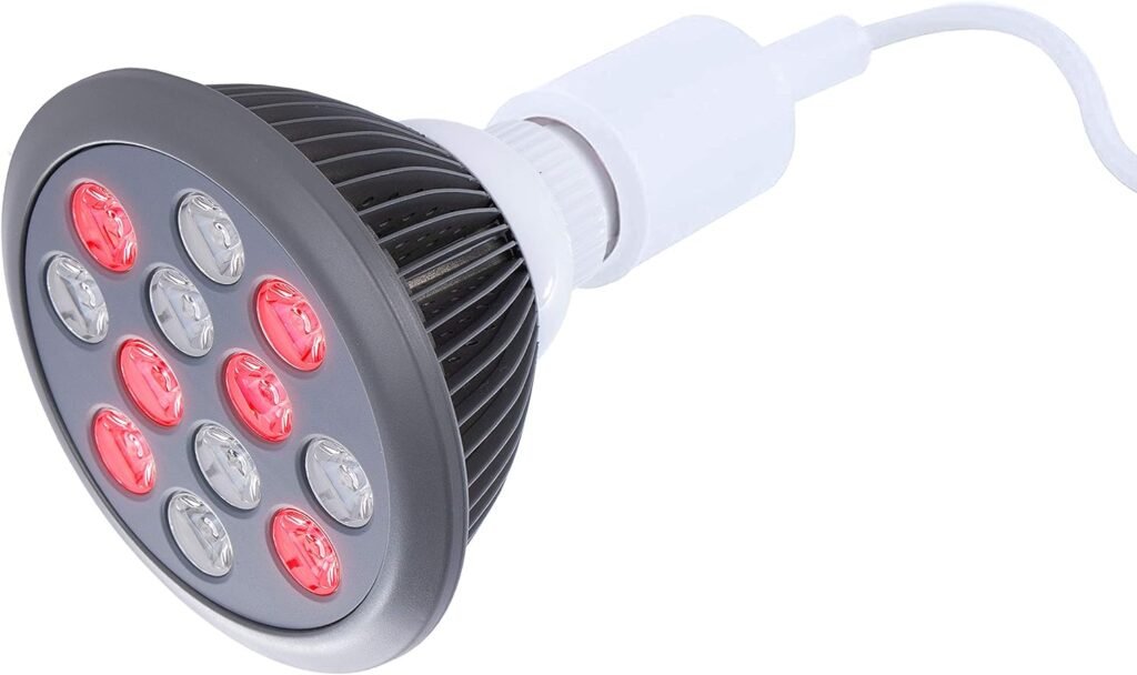 Red Light Therapy Device Red Near Infrared 660nm 850nm. 12 LEDs. High Irradiance for Skin Health, Pain Relief, Anti Aging, Muscle Recovery, Performance, Energy. Handheld, Power Cord Included. HG24.